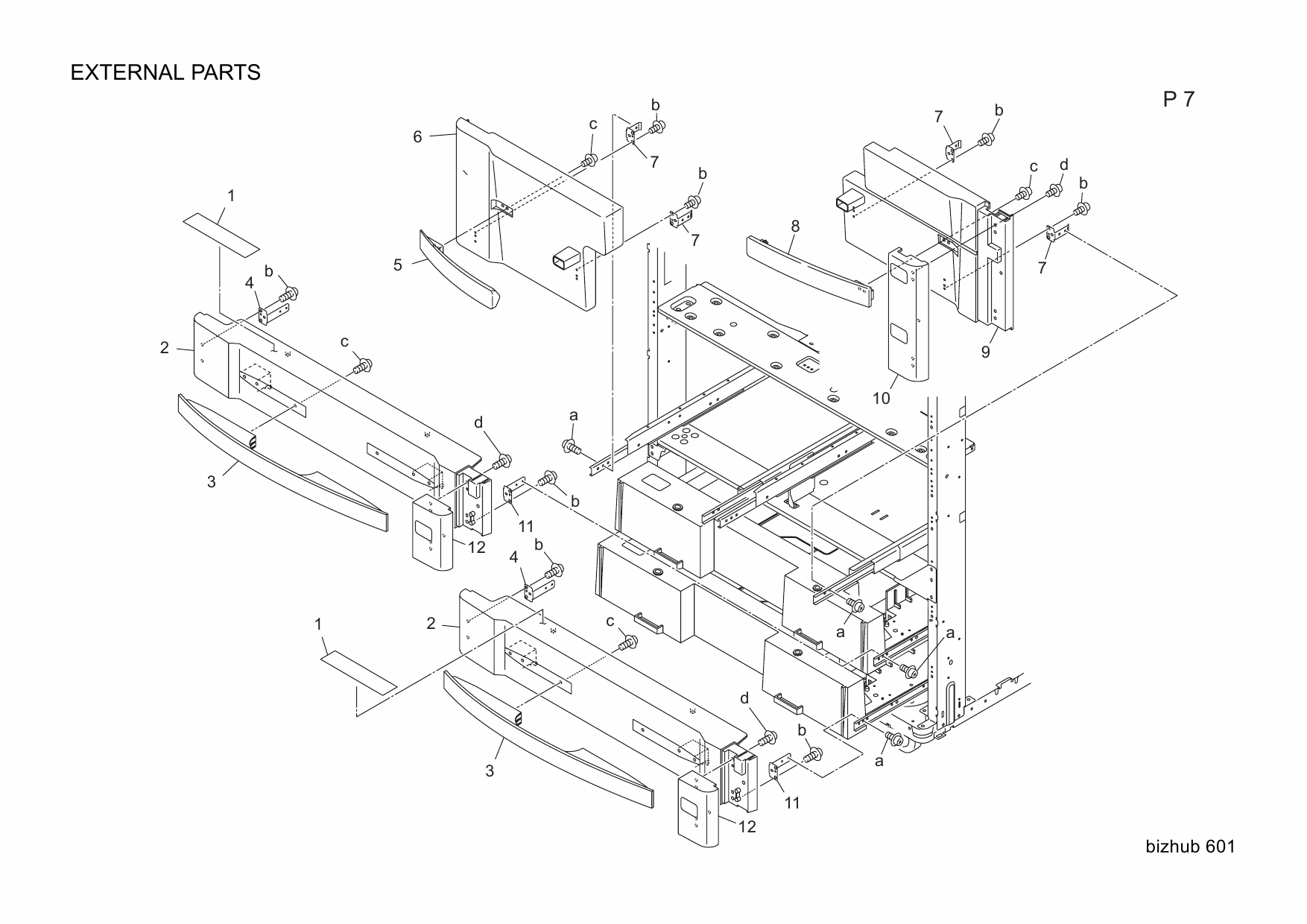 Konica-Minolta bizhub 601 Parts Manual-6